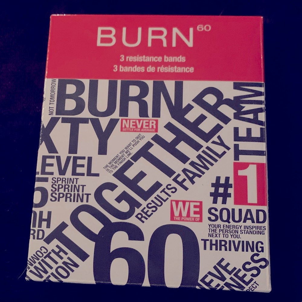 Medium and Heavy Burn60 Resistance Bands